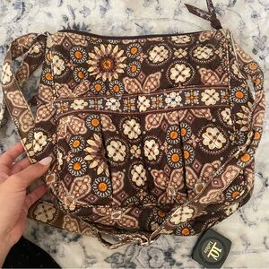 Vera Bradley Brown Floral Crossbody Bag